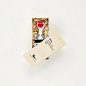 21502718 Wooden Doll Vitra Деревянная фигурка с красной головой и тёмным туловищем — фото 1