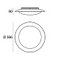 8276 Linea Light Crew 1 AP PL LED M современный потолочный и настенный светильник белый; антрацит — фото 3
