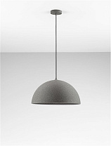 Stone Gray Polyurethane & Resin LED E27 1x12Watt 100-240Volt IP20 Bulb Excluded D:50 H:250 cm