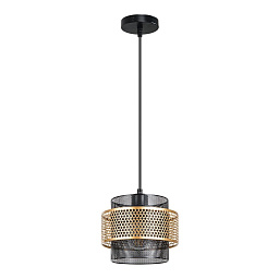 A7069SP-1BK Arte Lamp GRID подвесной светильник с двойным металлическим плафоном