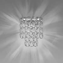 MINIGIOGALI НАСТЕННЫЙ СВЕТИЛЬНИК CRYSTAL SILVER ГЛЯНЦЕВЫЙ ХРОМ 14E CE