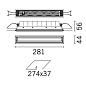 MQ72 Laser Blade iGuzzini Recessed frame - LED - Warm white - Incorporated DALI dimmable power supply - Wall washer optic — фото 1