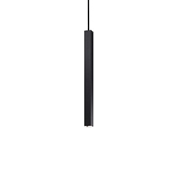 194202 Ideal lux Ultrathin подвесной линейный светильник в матовом чёрном исполнении