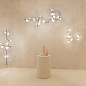 E565.43C72SWC Tooy Linfa AP PL LED 3L элегантное бра на 3 лампы белый; прозрачный; дымчатый; матовый никель — фото 2