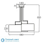 Hyde Park with 3 arms потолочный светильник Bella Figura CL100 3