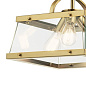 Darton 13.75" 3 Light Convertible Pendant/Semi Flush with Clear Glass Brushed Natural Brass подвесной светильник 52125BNB Kichler