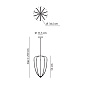 SPALYS34ANNILED Axolight Alysoid 34 SP LED люстра с бусинами антрацит; чёрный никель — фото 3
