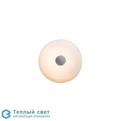 настенный светильник с круглым рассеивателем светлого тона