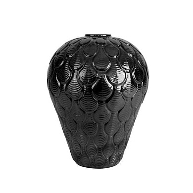 Coquille large vase - black ваза, Villari
