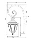 130106008 Roger Pradier Louis XIII LOUIS 13 N°3 LED 3000°K VERDIGRIS AFWERKING 008 Накладное бра — фото 1