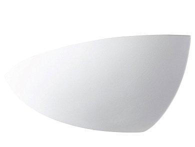 настенный светильник из керамики полукруглой формы с направлением света вверх