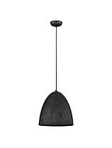 Black Paper & Natural Mulbery Silk Sandy Black Metal Base LED E27 1x12 Watt 100-240Volt IP20 Bulb Excluded D:36 H:220 cm