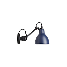 304 BL-BLUE ROUND DCW 304 настенный светильник с металлическим плафоном синего цвета на поворотном кронштейне