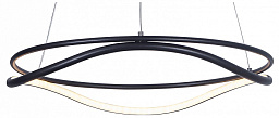 736517 Lightstar Rotonda подвесная люстра с двумя кольцами черная