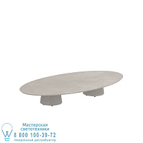 СТОЛ CONIX ELLIPSE 250X130 СМ НИЗКИЕ НОЖКИ ДЛЯ ЗАЛОВ БЕТОН ЦЕМЕНТ СЕРЫЙ - СТОЛШНЯ БЕТОН Royal Botania