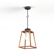 Lampiok 1 N° 4; Clear glass E27 52W; Patined lacquered copper