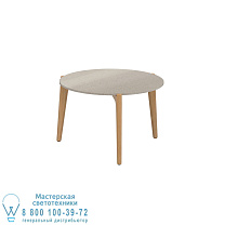 СТОЛИК TEA TIME Ø 60CM H40 CERAMIC TAUPE GREY Royal Botania