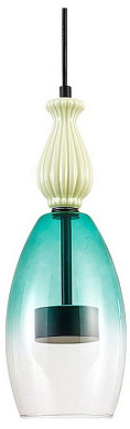 подвесной светильник с окрашенным стеклянным плафоном