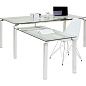 71570 Письменный стол Lorenco Corner Chrome 210x180см Kare Design