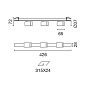 QX18 Palco Recessed iGuzzini Palco linear recess 3 x Ø37 - flood - remote driver