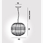 FN273007L-10_10 Foscarini TARTAN Подвесной светильник Led Susp. 10M — фото 1