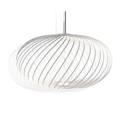 SPP02WEU Tom Dixon Spring подвесной светильник белого цвета с проволочным каркасом купольной формы