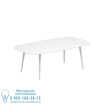 STYLETTO СТАНДАРТНЫЙ ОБЕДЕННЫЙ СТОЛ 220x120CM АЛЮМИНИЕВЫЕ НОЖКИ БЕЛЫЙ КЕРАМИЧЕСКАЯ СТОЛЕШНИЦА БЕЛЫЙ Royal Botania