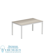 СТОЛ TABOELA 150X90CM БЕЛЫЙ + КЕРАМИЧЕСКАЯ СТОЛЕШНИЦА СЕРО-СЕРЫЙ Royal Botania
