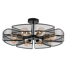 A7044PL-8BK Arte Lamp MAASYM потолочная люстра с восемью лампами и металлическими решётчатыми плафонами