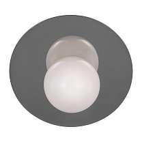 Nodes Large Angled Sconce полированный никель с белым стеклом