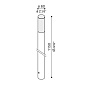 Уличный светильник-столбик Lombardo Kit 05 - Line Down Post H1000 — фото 1