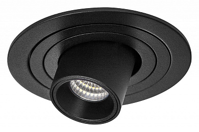 встраиваемый потолочный светильник черный