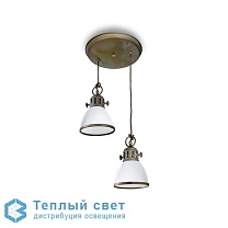 Pendula 3027 - Indoor pendant lamp - Moretti Luce old-nickel