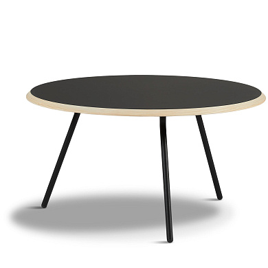 Soround coffee table Black O75xH40,50  Woud, кофейный столик