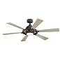52" Gentry Lite Fan Weathered Zinc люстра-вентилятор 300241WZC Kichler — фото 2