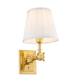 107220 Eichholtz Wentworth бра с поворотным кронштейном и белым абажуром