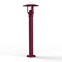 Newpark N° 5; Clear glass E27 105W; Wine red