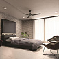 52" Kosmus Fan Satin Black люстра-вентилятор 300031SBK Kichler — фото 2