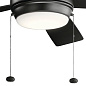52" Starkk Fan Satin Black люстра-вентилятор 330174SBK Kichler — фото 4