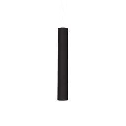 104928 Ideal lux Look подвесной цилиндрический светильник черного цвета с направленным вниз светом