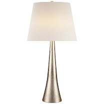Dover Table Lamp патинированное серебряное покрытие с льняным абажуром