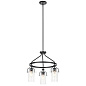 Everett 22.5" 3 Light Round Chandelier in a Black finish люстра 52377BK Kichler — фото 8