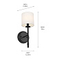 Ali 14" 1 Light Sconce Black настенный светильник 52505BK Kichler — фото 10