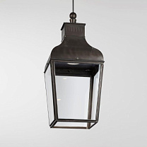 MONTROSE PENDANT with EMERGENCY PACK - LED dark bronze clear glass