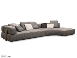 Florida Секционный тканевый садовый диван Minotti
