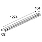 United uncovered 2x 28/54W 1-10V GI накладной потолочный светильник Modular