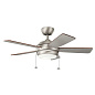 42" Starkk Fan Brushed Nickel люстра-вентилятор 330171NI Kichler — фото 1