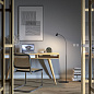 LUX09105 Lumen Center Luxsi 09 PT напольный светильник с регулируемым рассеивателем белый — фото 1