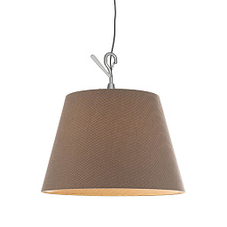 T076550 + T077340 Artemide Tolomeo подвесной светильник для террас с конусным плафоном из текстиля