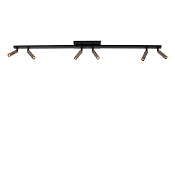 09943/06/97 Lucide KEONI потолочный линейный спот с четырьмя поворотными прожекторами на общей планке